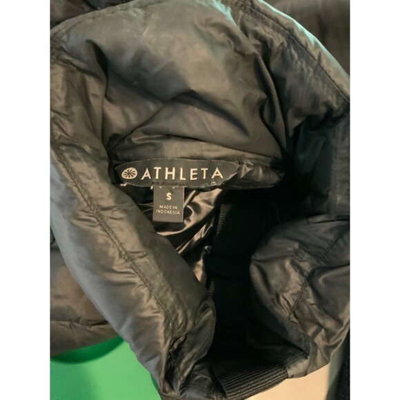 Athleta Black Nylon Goose Down Quilted Puffer Vest W/ Pockets, Size Small - Picture 6 of 6